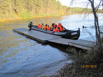 Lemmenjoen veneretkelle lähdössä